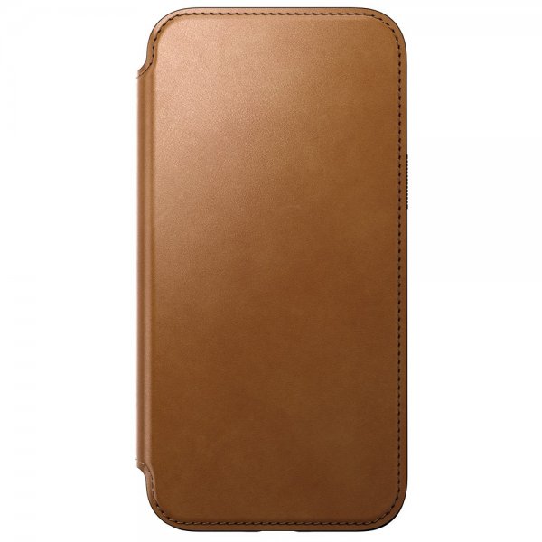 Nomad iPhone 15 Pro Max Etui Modern Leather Folio English Tan