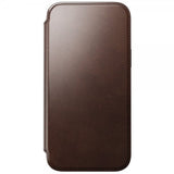 Nomad iPhone 15 Pro Max Etui Modern Leather Folio Horween Rustic Brown