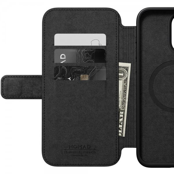 Nomad iPhone 15 Pro Max Etui Modern Leather Folio Horween Rustic Brown