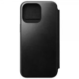 Nomad iPhone 15 Pro Max Etui Modern Leather Folio Horween Svart
