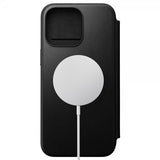 Nomad iPhone 15 Pro Max Etui Modern Leather Folio Svart