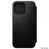Nomad iPhone 15 Pro Max Etui Modern Leather Folio Svart