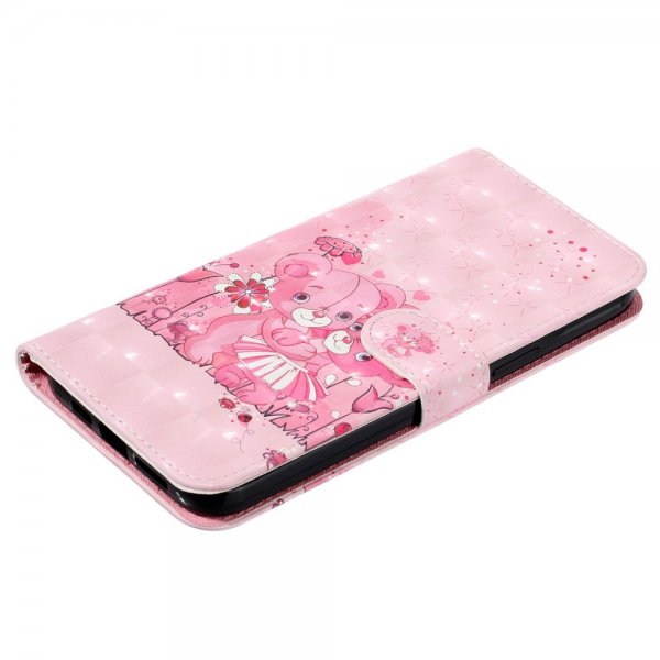 iPhone 15 Pro Max Etui Motiv Rosa Teddybjørn
