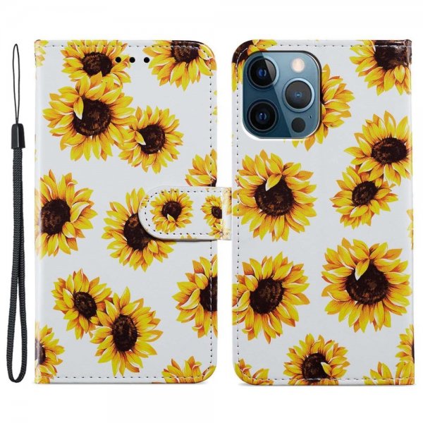 iPhone 15 Pro Max Etui Motiv Solsikker