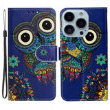 iPhone 15 Pro Max Etui Motiv Ugle Mandala