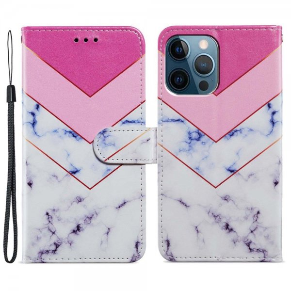 iPhone 15 Pro Max Etui Motiv Hvit Marmor