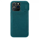 Nillkin iPhone 15 Pro Max Etui Qin Pro Series Grønn