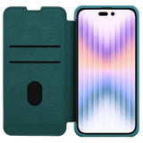 Nillkin iPhone 15 Pro Max Etui Qin Pro Series Grønn