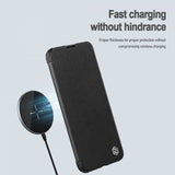 Nillkin iPhone 15 Pro Max Etui Qin Pro Series Grønn