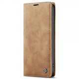 CaseMe iPhone 15 Pro Max Etui Retro Flip Brun