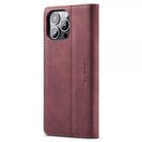 CaseMe iPhone 15 Pro Max Etui Retro Flip Rød