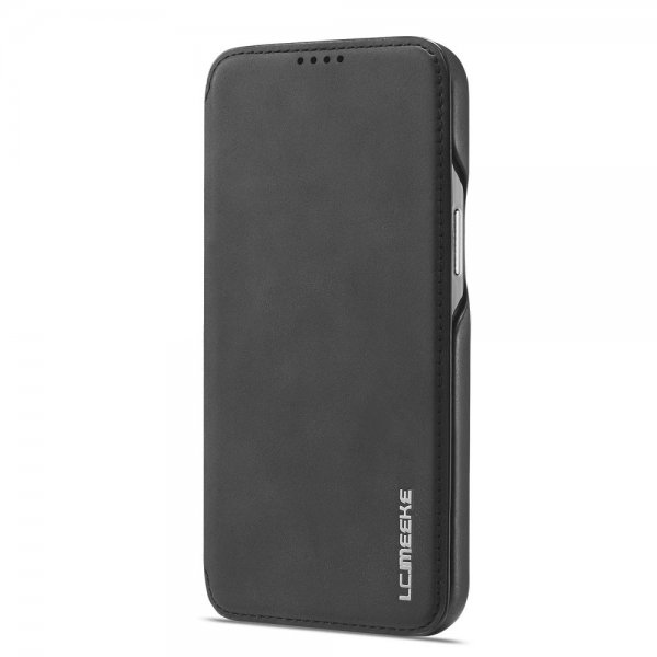 Lc.Imeeke iPhone 15 Pro Max Etui Retro Svart