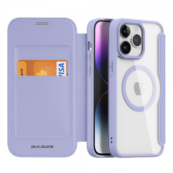 Dux Ducis iPhone 15 Pro Max Etui Skin X Pro Series MagSafe Lilla