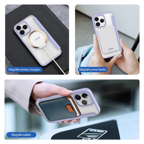 Dux Ducis iPhone 15 Pro Max Etui Skin X Pro Series MagSafe Lilla