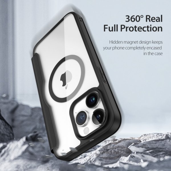 Dux Ducis iPhone 15 Pro Max Etui Skin X Pro Series MagSafe Svart