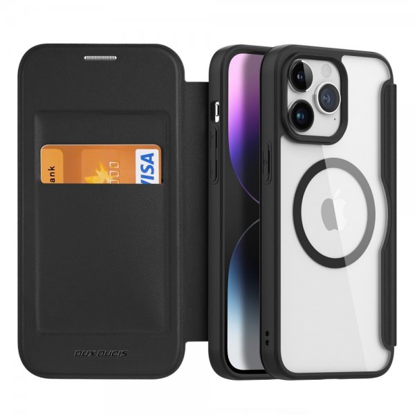Dux Ducis iPhone 15 Pro Max Etui Skin X Pro Series MagSafe Svart