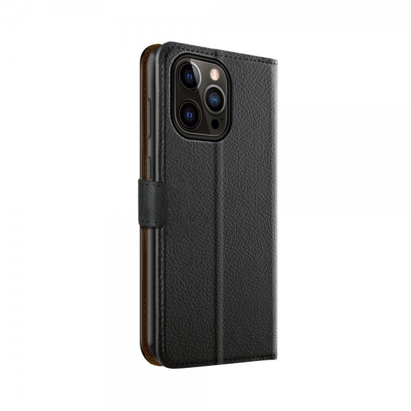 Xqisit iPhone 15 Pro Max Etui Slim Wallet Selection Svart