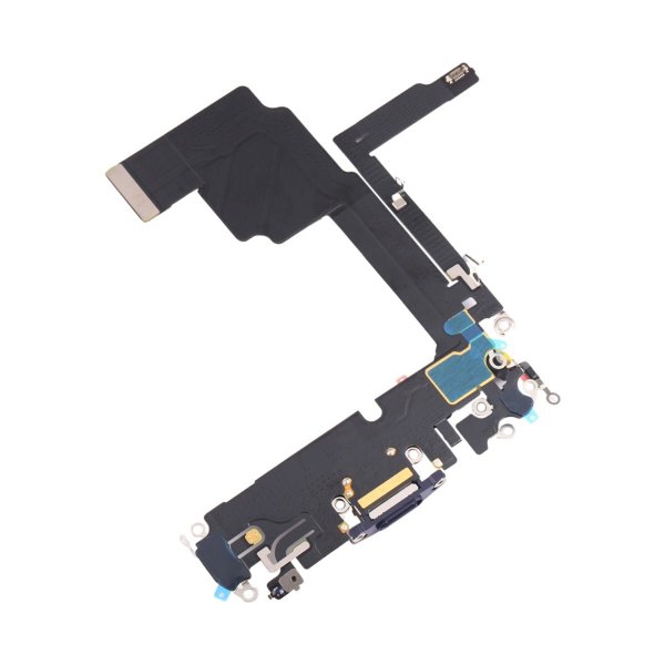 iPhone 15 Pro Max ladekontakt med flexkabel - blå