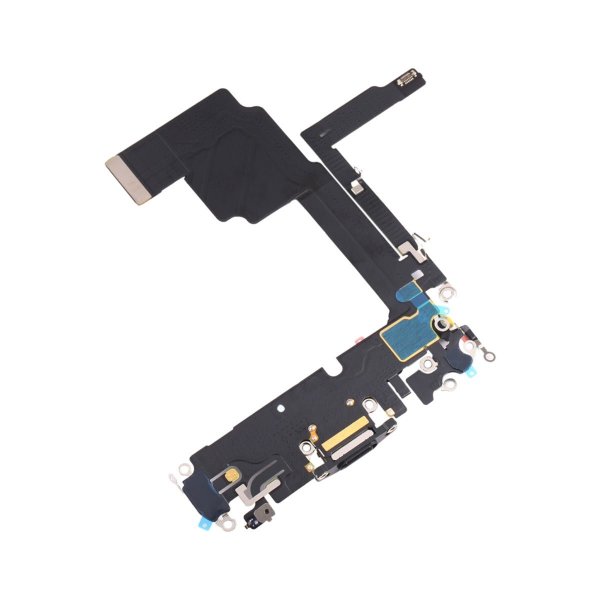 iPhone 15 Pro Max Ladekontakt med Flexkabel - Svart