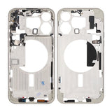 iPhone 15 Pro Max midtramme med smådeler OEM - titanhvit