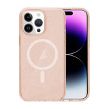 iPhone 15 Pro Max Deksel Glitter MagSafe Gull