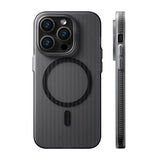 iPhone 15 Pro Max Deksel Korrugerte MagSafe Svart