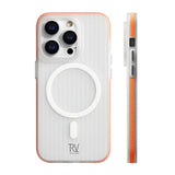 Rvelon iPhone 15 Pro Max Deksel Korrugerte MagSafe Oransje