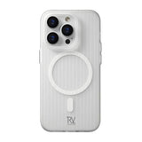 Rvelon iPhone 15 Pro Max Deksel Korrugerte MagSafe Hvit