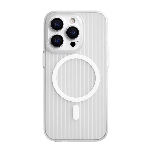 iPhone 15 Pro Max Deksel Korrugerte MagSafe Transparent
