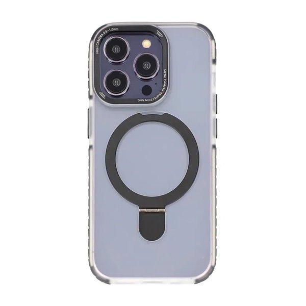 iPhone 15 Pro Max Deksel Ring Stand MagSafe Svart