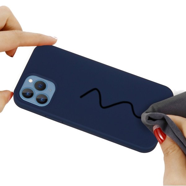 iPhone 15 Pro Max/iPhone 15 Deksel Silikon Blå