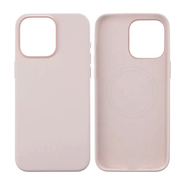 Rvelon iPhone 15 Pro Max Deksel Silikon MagSafe Rosa