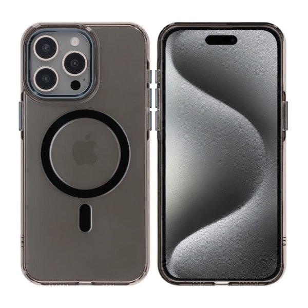 Rvelon iPhone 15 Pro Max Deksel TPU MagSafe Svart