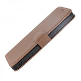 Rvelon iPhone 15 Pro Max Etui Ekte Skinn Brun