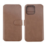 Rvelon iPhone 15 Pro Max Etui Ekte Skinn Brun