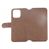 Rvelon iPhone 15 Pro Max Etui Ekte Skinn Brun