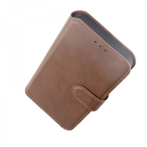 Rvelon iPhone 15 Pro Max Etui Ekte Skinn Brun