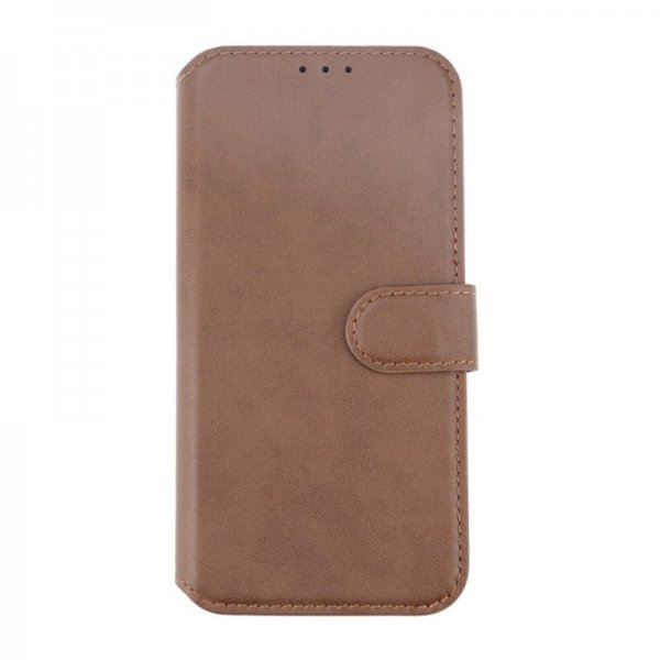 Rvelon iPhone 15 Pro Max Etui Ekte Skinn Brun