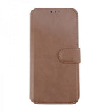 Rvelon iPhone 15 Pro Max Etui Ekte Skinn Brun