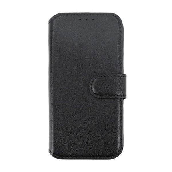 Rvelon iPhone 15 Pro Max Etui Ekte Skinn Svart
