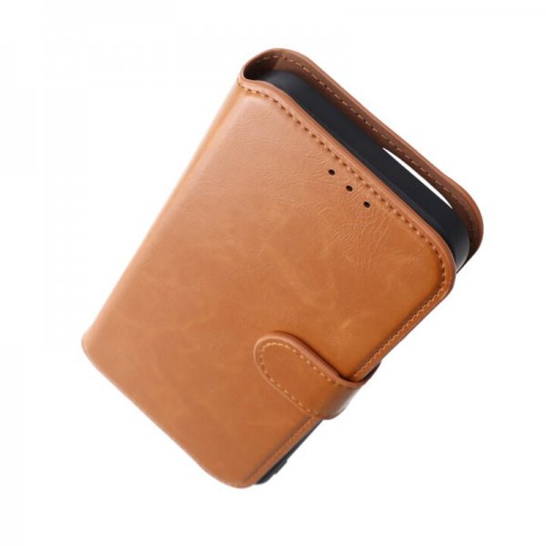 Rvelon iPhone 15 Pro Max Etui Detachable Wallet Case Brun