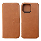 Rvelon iPhone 15 Pro Max Etui Detachable Wallet Case Brun