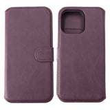 Rvelon iPhone 15 Pro Max Etui Detachable Wallet Case Lilla