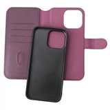 Rvelon iPhone 15 Pro Max Etui Detachable Wallet Case Lilla