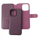 Rvelon iPhone 15 Pro Max Etui Detachable Wallet Case Lilla