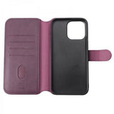 Rvelon iPhone 15 Pro Max Etui Detachable Wallet Case Lilla