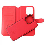 Rvelon iPhone 15 Pro Max Etui Detachable Wallet Case Rød