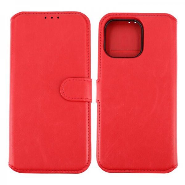 Rvelon iPhone 15 Pro Max Etui Detachable Wallet Case Rød