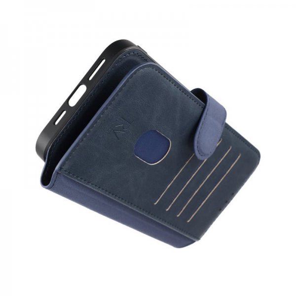 Rvelon iPhone 15 Pro Max Etui 4 Kortlomme MagSafe Blå