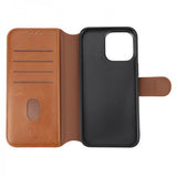 Rvelon iPhone 15 Pro Max Etui 4 Kortlomme MagSafe Brun